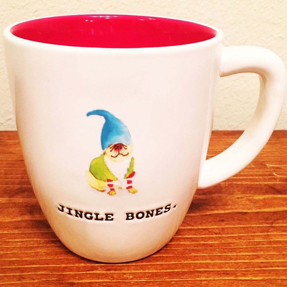 Rae Dunn Jingle Bones Christmas Mug NWT